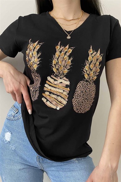 3 Ananas Tasarım Tişört