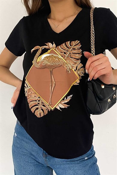 Flamingo Varak Tasarım Tişört