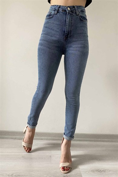 Full Likralı Ultra Yüksek Bel Skinny Jean