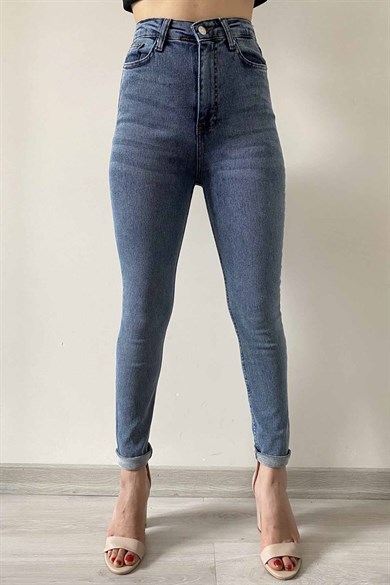 Full Likralı Ultra Yüksek Bel Skinny Jean