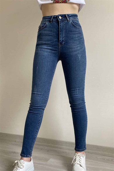 Zara Model Yüksek Bel Sihirli Jean ( eskitme)